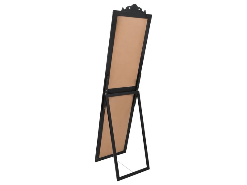  Miroir, miroir décoratif sur pied noir 45x180 cm cf62932  - Conforama D