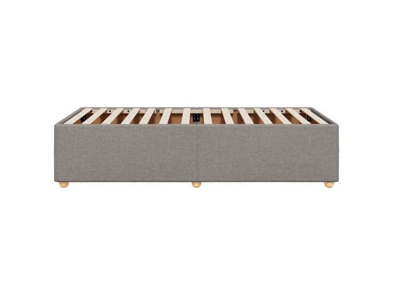  Lit simple- lit adulte -  cadre de lit sans matelas taupe 80x200 cm tissu  - Conforama D