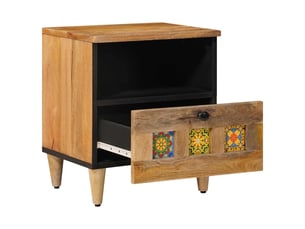 Table de chevet - cabinet de chevet - table de nuit 2 pc naturel 40 x 33 x 46 cm