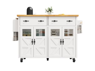 Desserte 4 portes 2 tiroirs coloris blanc mdf