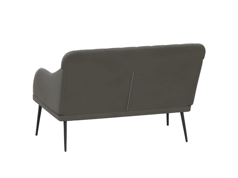  Banc chambre, banc de lit gris foncé 110x76x80 cm velours shl55099  - Conforama E