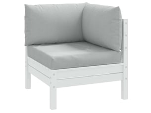 Lot de 3 coussins de palette, coussins de canapé gris clair mélangé tissu cf59672