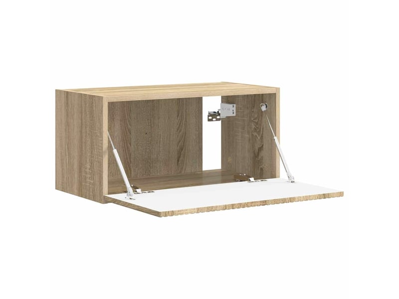  Meuble tv - banc tv - meuble de rangement mural 60 x 31 x 29,5 cm sonoma bois d'ingénierie  - Conforama E