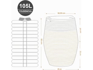 Accessoire plomber 8 paire(s)  <strong>SANS MARQUE</strong>  <strong></strong> coloris marron