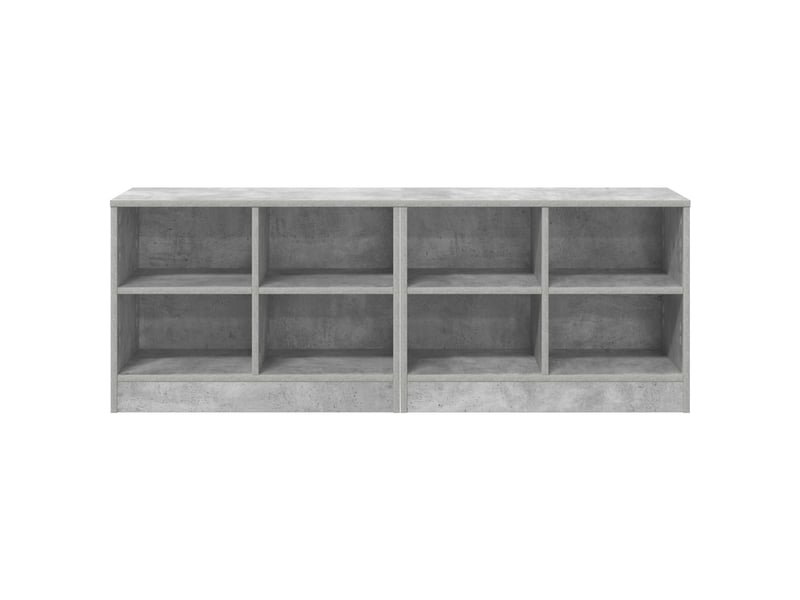  Armoire de lit avec étagère 2 pièces gris béton 66x33x48 cm  - Conforama E