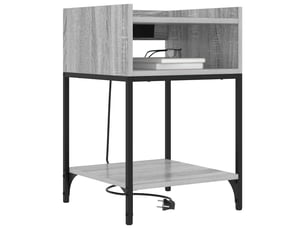 Table de chevet - cabinet de chevet - table de nuit 2 pièces gris sonoma 40 x 40 x 61 cm