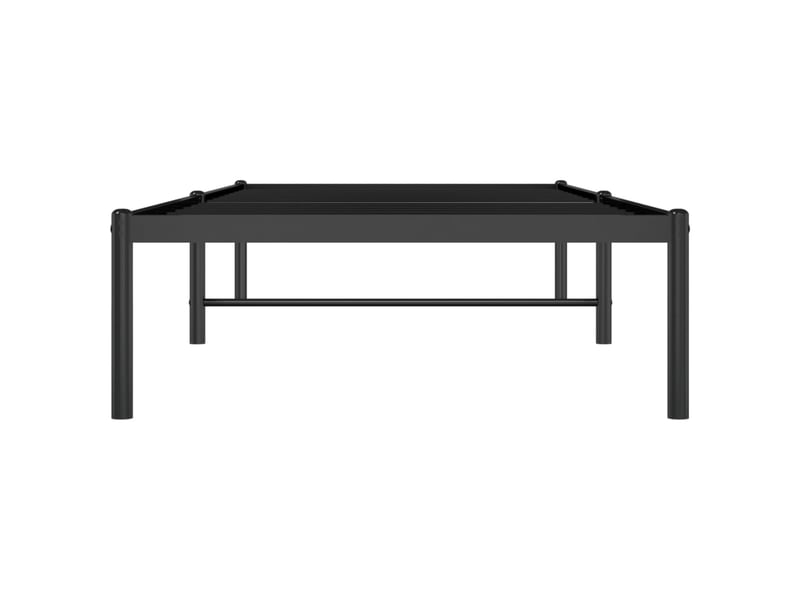 Lit simple- lit adulte - cadre de lit métal noir 80x200 cm - Conforama D