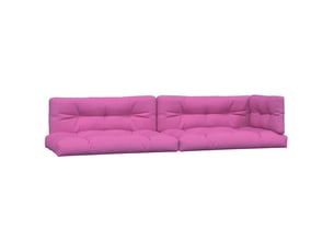 Lot de 5 coussins de palette, coussins de canapé rose tissu cf59743