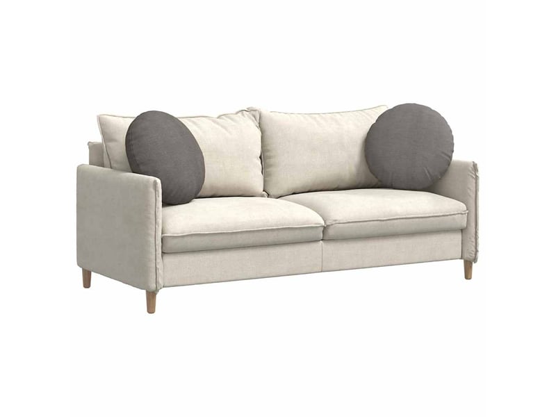  Lot de 2 coussins de siège, coussins décoratifs tissu en velours côtelé gris clair cf59797  - Conforama C