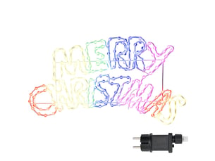 Panneau de noël 240 led multicolore 99,5 x 54 cm pvc