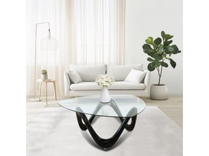 Table basse de salon noire - niagara