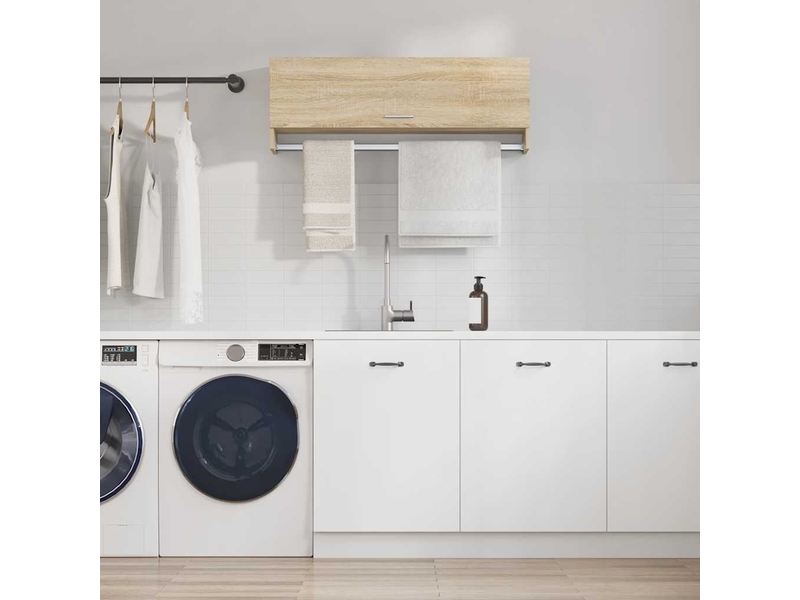  Garde-robe chambre, armoire de rangement chêne sonoma 100x32,5x35 cm bois d'ingénierie  - Conforama B