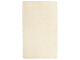 Tapis à poils longs couleur crème navarra 80x150 cm polyester - comfortxl