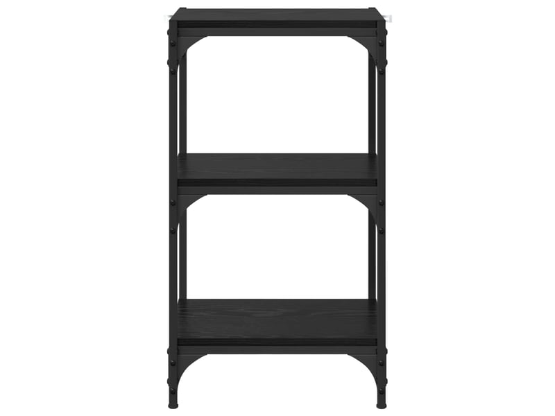  Bibliothèque, meuble de rangement salon chêne noir 40 x 33 x 70,5 cm  - Conforama E