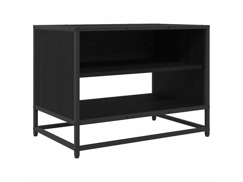  Meuble tv moderne, banc tv 61x40x46 cm chêne noir bois d'ingénierie  - Conforama A