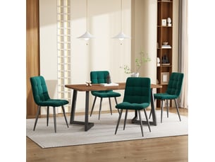 Ensemble table rectangulaire 0 banc(s) 4 chaise(s) 0 tabouret(s) inclu(s) <strong>MODENUIT </strong> <strong></strong> 