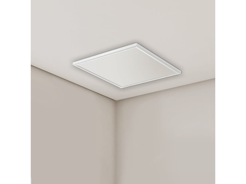  Panneau chauffant électrique de plafond en aluminium blanc 108 × 63 cm, fil nicr, protection anti-surchauffe  - Conforama D