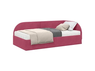 Lit simple 90x190 cm    coloris rouge