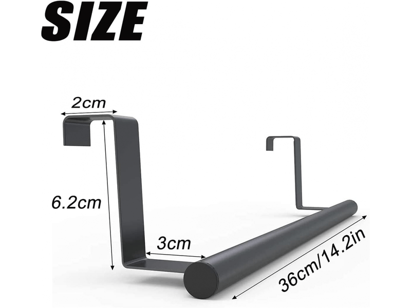  2 porte torchon cuisine, accroche torchon, rail de suspension en acier inoxydable pour cuisine et salle de bain, porte serviette salle de bain sans pe  - Conforama C