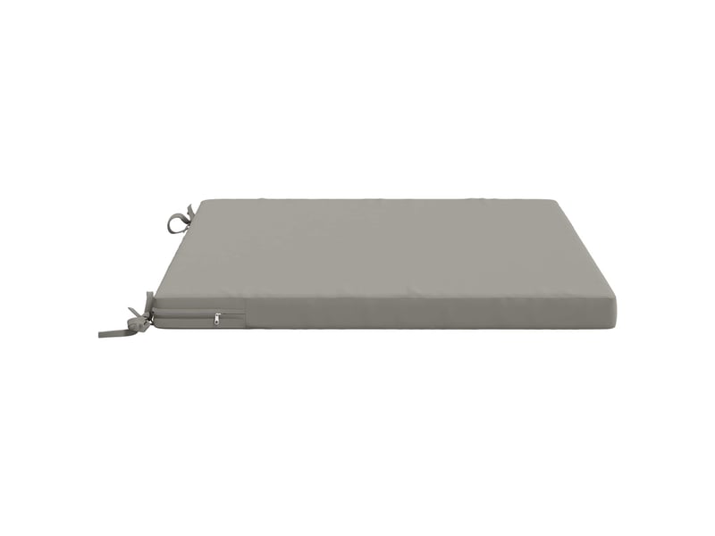  Lot de 4 coussins de siège, coussins d'assise soest 100 % polyester gris cf60438  - Conforama D