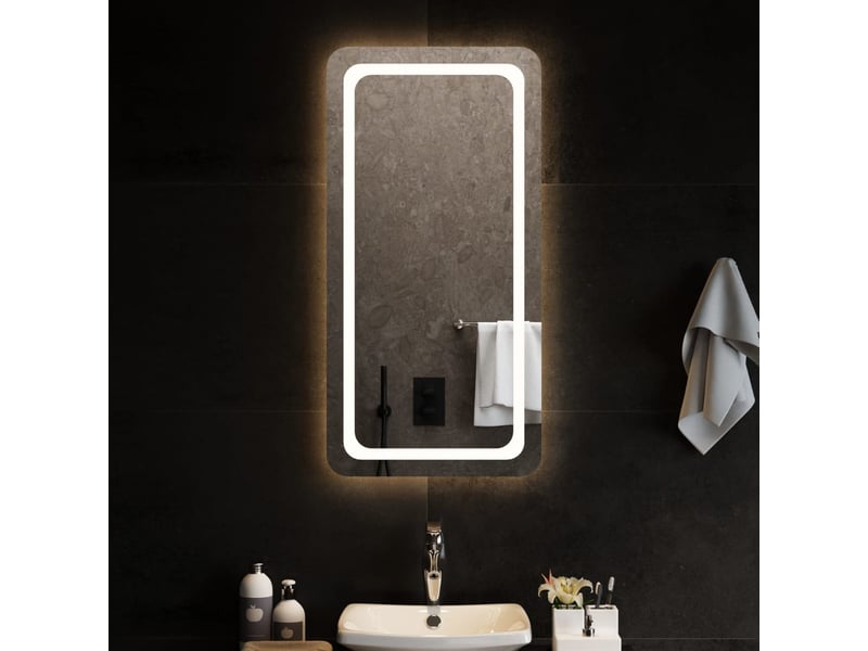  Miroir de salle de bain, miroir de toilette à led 50x100 cm cf62499  - Conforama B