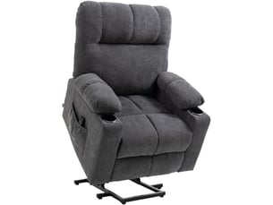 Fauteuil relax électrique  <strong>BEAOK</strong> Polyester gris