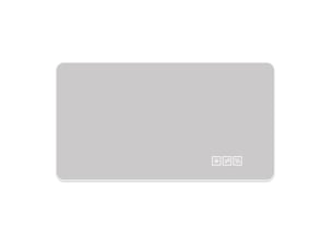 Miroir rectangulaire de salle de bain coloris argenté <strong>FLORAGRACE</strong> <strong></strong> - 100 cm x 60 cm