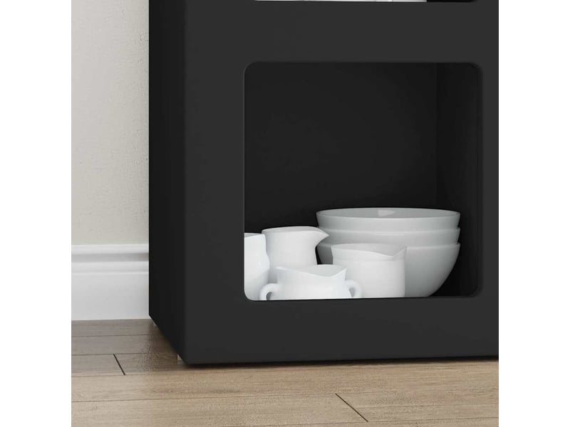 Buffet - bahut - meuble de rangement elst noir 59 x 35 x 80,5 cm bois d'ingénierie - Conforama E