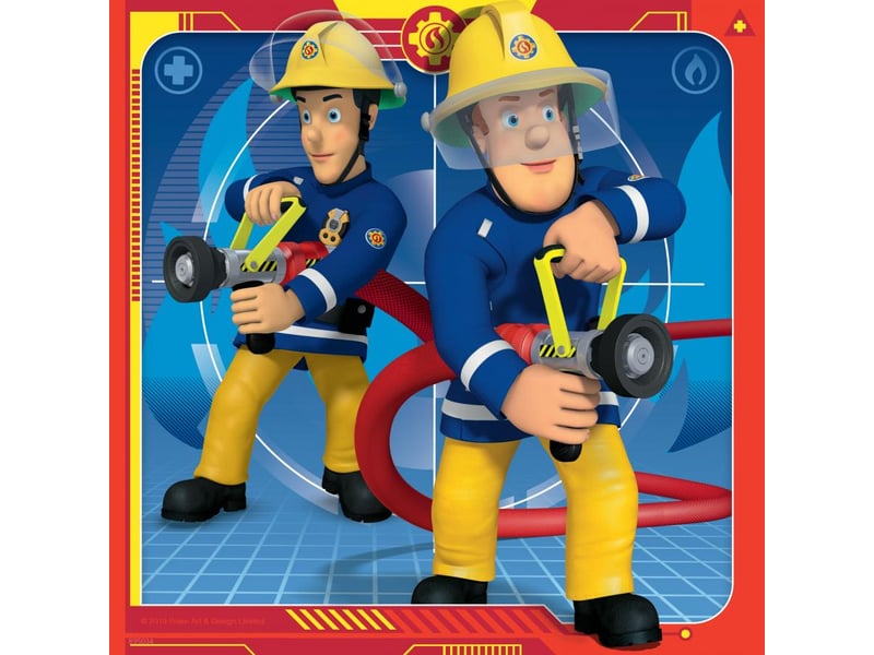 Puzzles 3x49 pieces notre héros sam le pompier 05077 - Conforama B