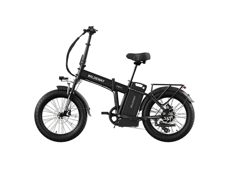  Vélo électrique pliable wildeway fw11, 1680 wh, pneus 20, noir  - Conforama E