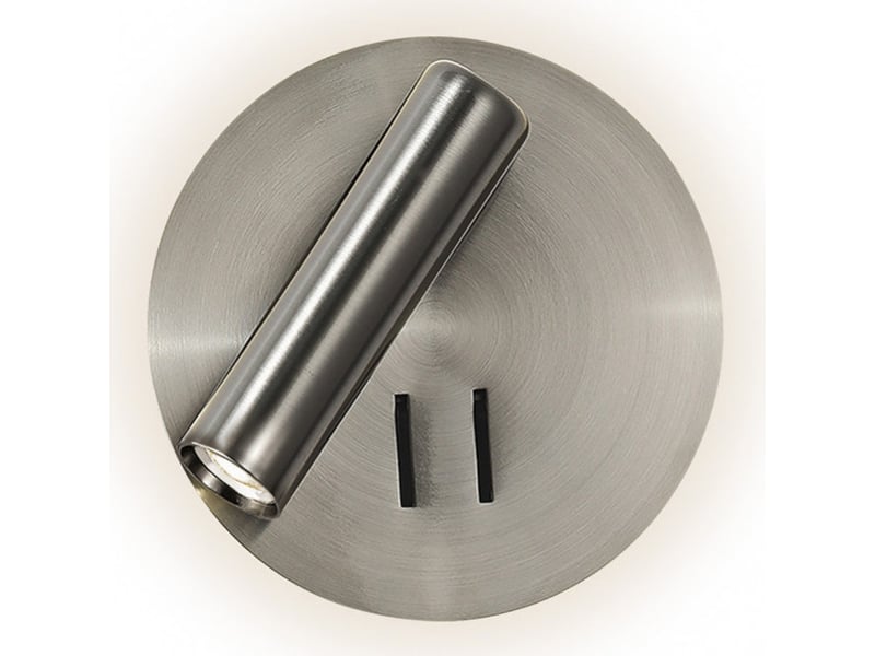  Applique murale fabrilamp manet nickel led intégrée 2 w 130 lm 4000 k 14x14x12 cm 171462R03 - Conforama C