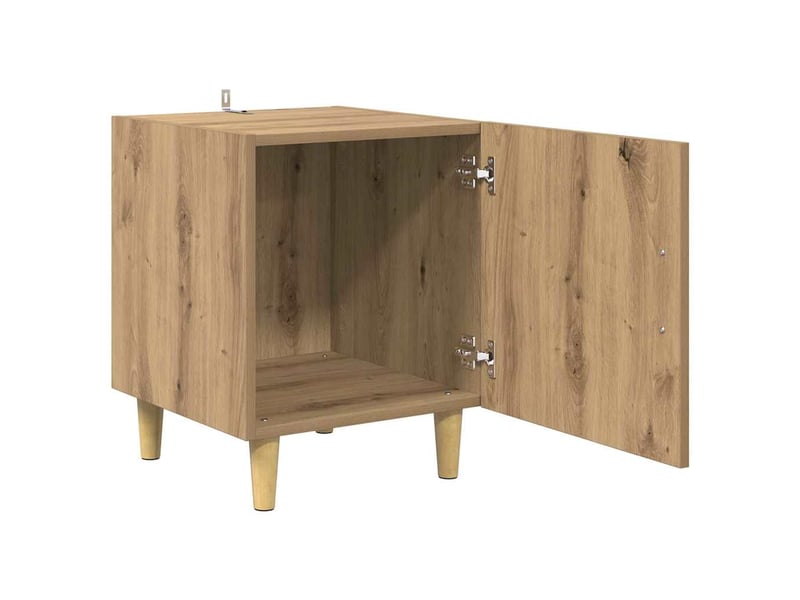 Table de chevet - cabinet de chevet - table de nuit chêne artisanal 40 x 40 x 50 cm - Conforama D