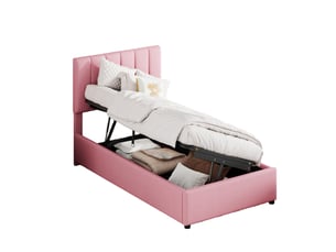 Lit coffre 90x200 cm WISHDOR coloris rose