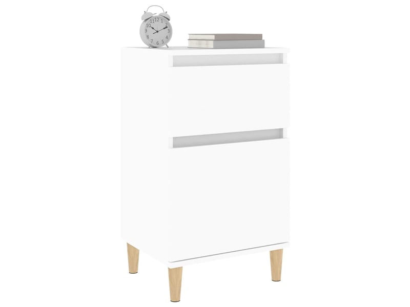  Table de chevet - cabinet de chevet - table de nuit blanc 40x35x70 cm  - Conforama C