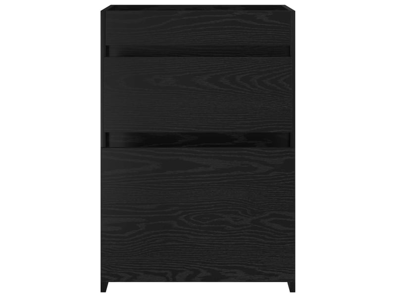  Meuble sous lavabo de salle de bain, commode chêne noir shl8737  - Conforama D