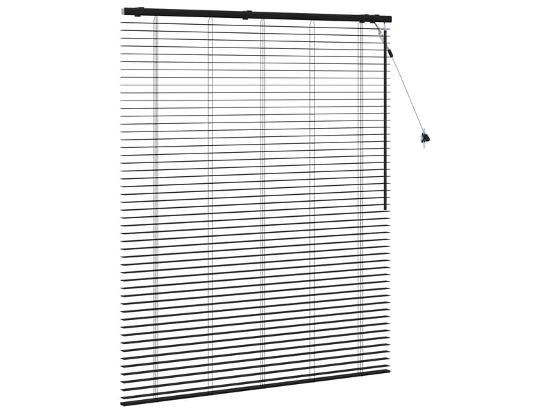  Store vénitien, store de fenêtre noir 130 x 160 cm 35 mm bois de paulownia massif cf48074  - Conforama C