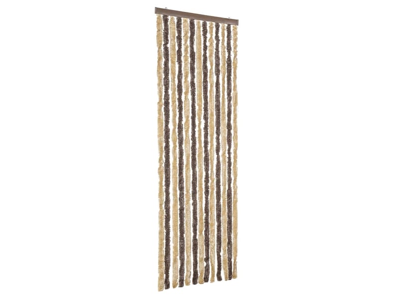 Rideau anti-mouches, moustiquaire marron foncé et beige 56x185 cm chenille cf43570 - Conforama A