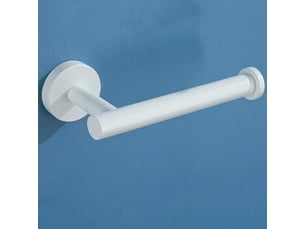 Porte papier toilette blanc, porte rouleau de papier toilette mural en acier inoxydable pour salle de bain et cuisine