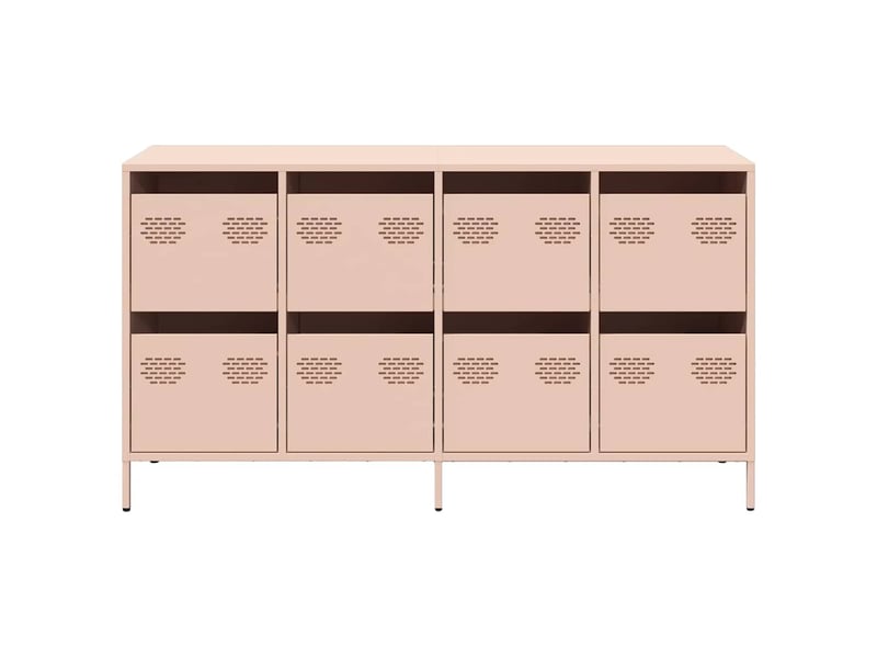  Buffet - bahut - meuble de rangement rose 135x39x73,5 cm acier laminé à froid  - Conforama E