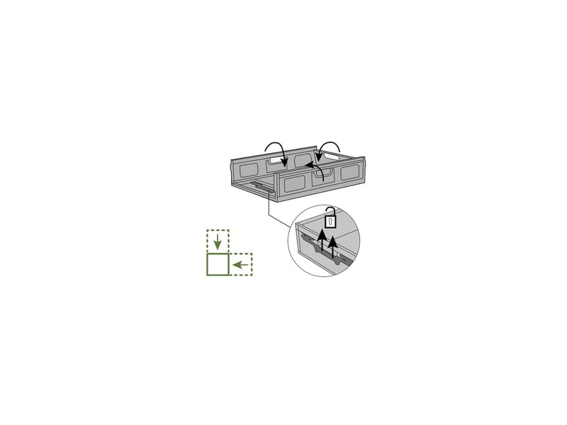 Lot 3 bacs de rangement pliables en plastique noir 27,5 x 37 x 19 cm 62556L - Conforama D