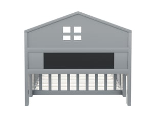 Lit avec rangement 90x200 cm DZMDIP coloris gris