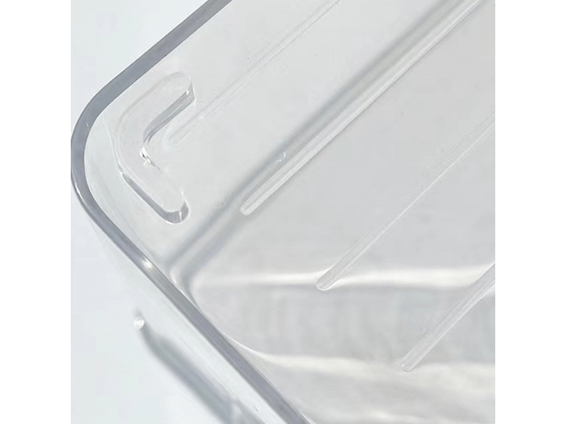  Boîte de rangement transparente en acrylique pour bureau, présentoir pour maquillage, conteneurs pour mas  - Conforama B