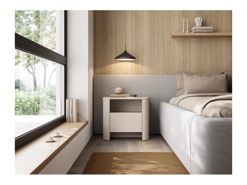  Savio - table de chevet 58cm bois  - Conforama B