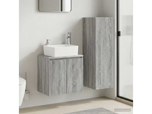 Ensemble de mobilier de salle de bain 2 pcs sonoma gris shl9218