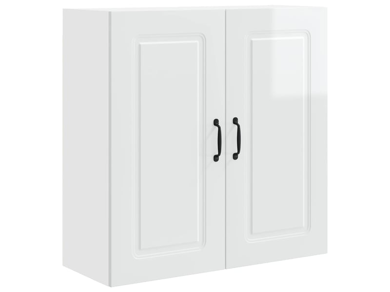  Meuble mural de cuisine | armoire de cuisine blanc brillant 80x31x80cm shl6606  - Conforama A