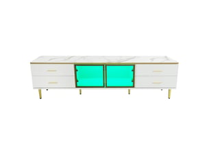 Meuble tv coloris blanc  <strong></strong>  <strong></strong>
