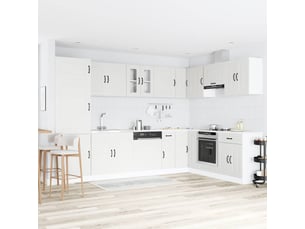 Meuble de rangement, armoire de cuisine kalmar blanc 80x46x81,5cm