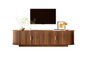 Meuble tv coloris bois foncé 180 cm WISHDOR  