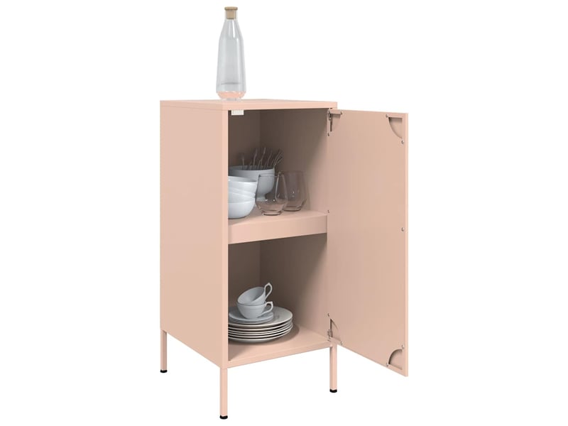  Buffets 2 pcs - bahut - meuble de rangement rose 36x39x79 cm acier  - Conforama E