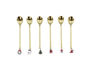 COUTELLERIE Petite cuillère doré NOEL